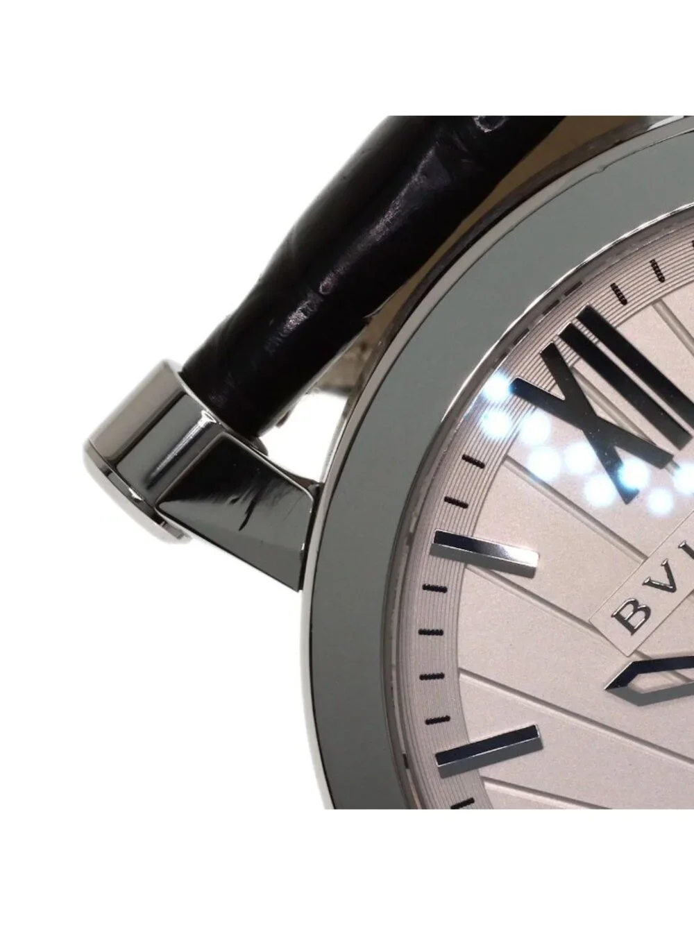 Bvlgari Sotirio Watch SS Leather